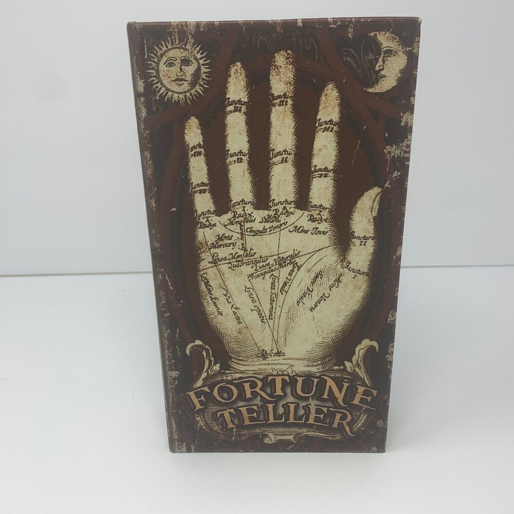 NWOT Halloween FORTUNE TELLER spell book spellbook tabletop decor - Picture 2 of 8